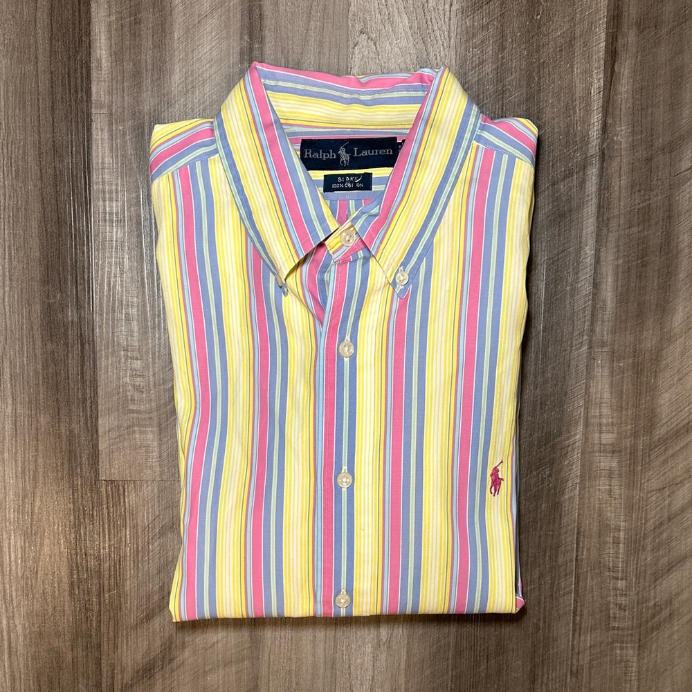 Ralph Lauren Blake Vintage Striped Long Sleeve Button Down - XL